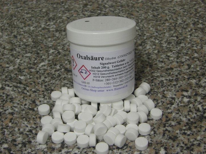 Oxalsäuretabletten dihydrat 200 g