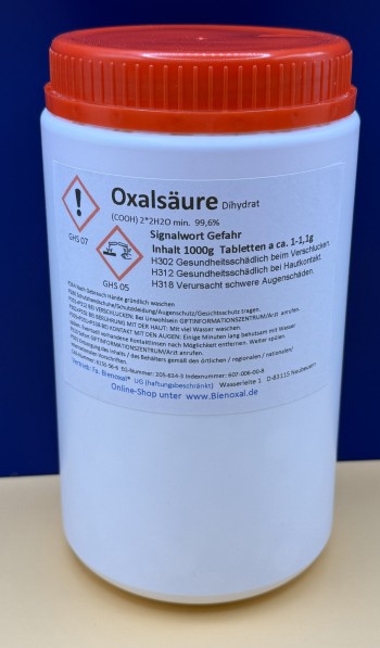 Oxalsäure-Tabletten 1000g
