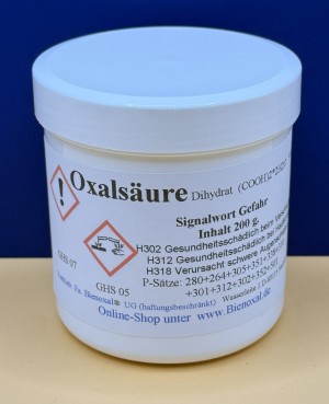 Oxalsäure Pulver 200 g  99,6% technisch