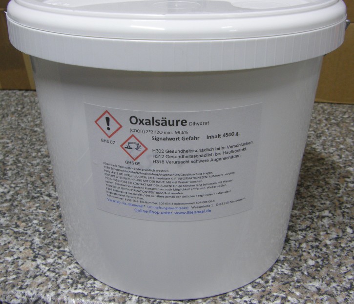 OXALIC ACID powder 4,5kg 99.6% technical