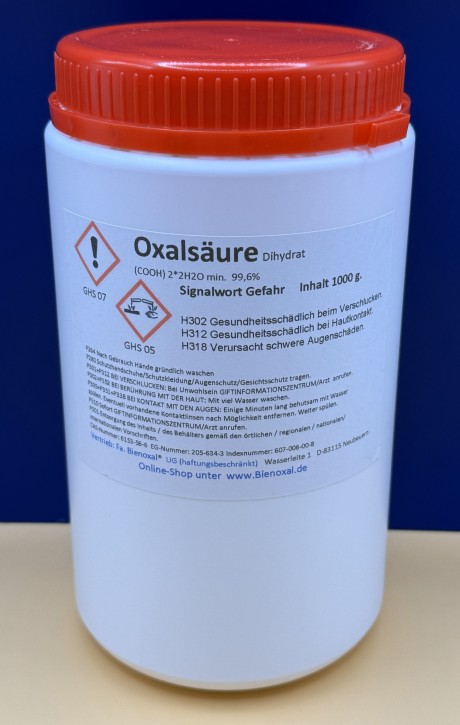 Oxalsäure Pulver 1000 g 99,6% technisch Oxalsäure Pulver 1000 g 99,6% technisch