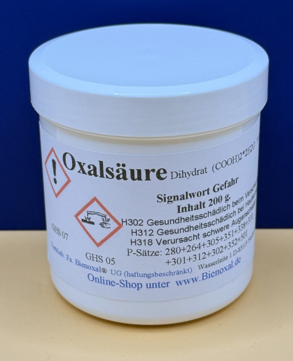Oxalsäure Pulver 200 g 99,6% technisch Oxalsäure Pulver 200 g 99,6% technisch