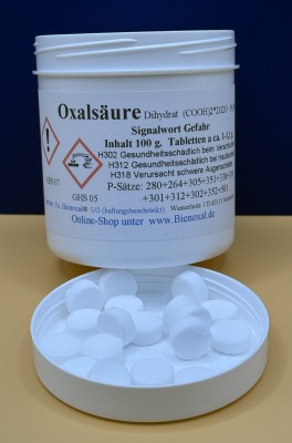 Oxalic acid tablets 100g